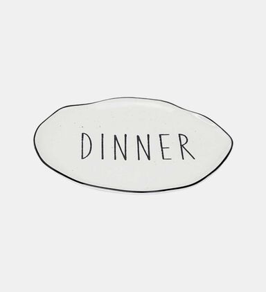 Basic Porcelain Dinner Plate 4-piece Set