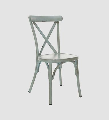 Vinta Aluminum Cross Back Chair