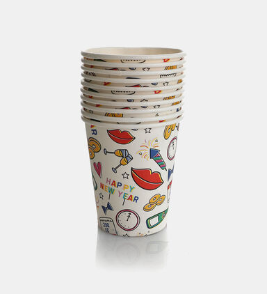 Printed Paper Cups 10-piece Set