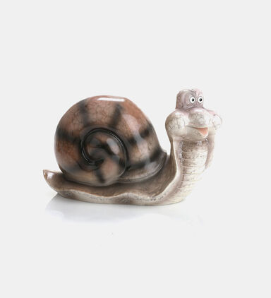 Shiny Polystone Snail Figurine