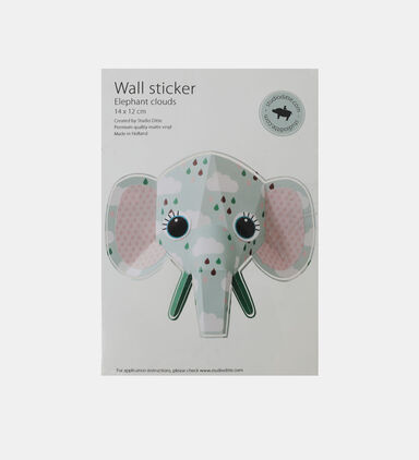 Elephant Cloud Sticker Poster 27x24