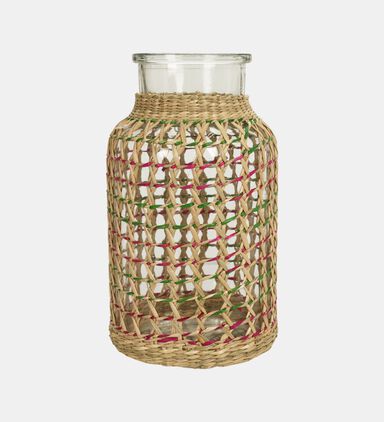 Seagrass Glass Vase Decorative