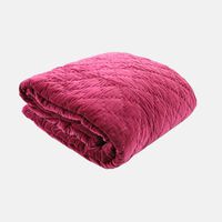 Velvet Embroidered Bed Cover