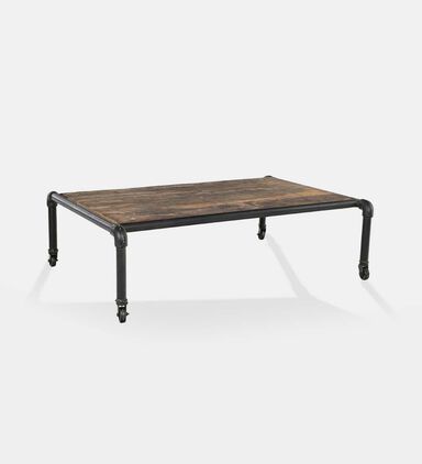 Recycled Wood Iron Coffee Table