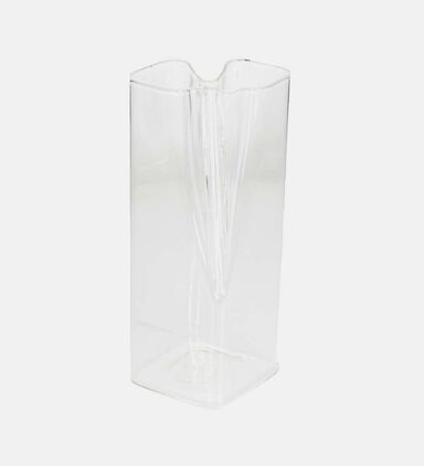 Clear Glass Rectangular Vase