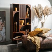 Pillar Mango Wood Books Rack