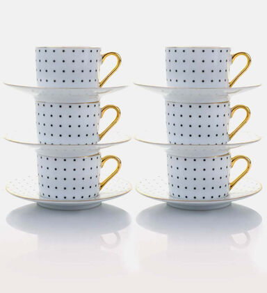 Polka Dots Coffee Cups 6-piece Set