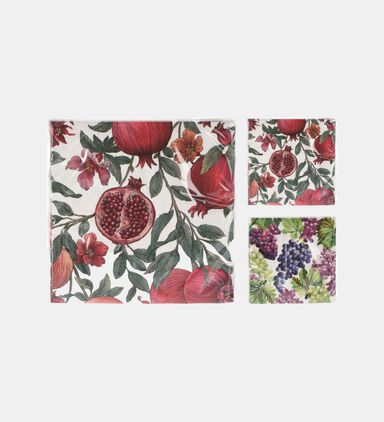 Pomegranate16-piece Napkins Set