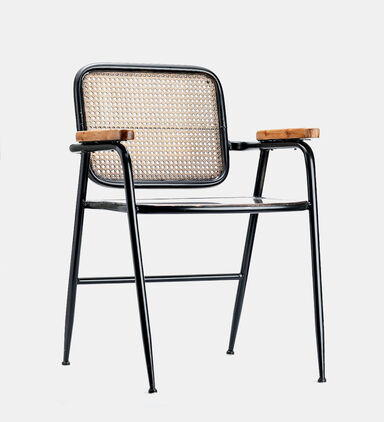 Tani Metal Square Back Chair