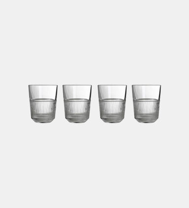 Striped Sdhort Drinking Glasses 4-piece Set