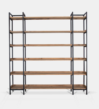 Brooks Wide Shelf Pine Bookcase