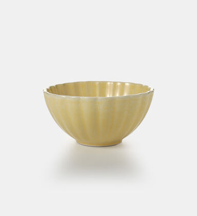 Stoneware Ribbed Bowl