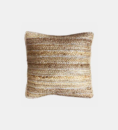 Lurex Square Jute Cushion