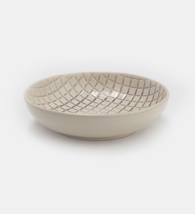 Stoneware Round Square-engraver Bowl