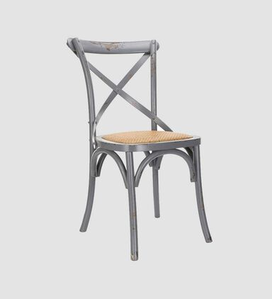 Birch Wood Cross-back Dining Chair