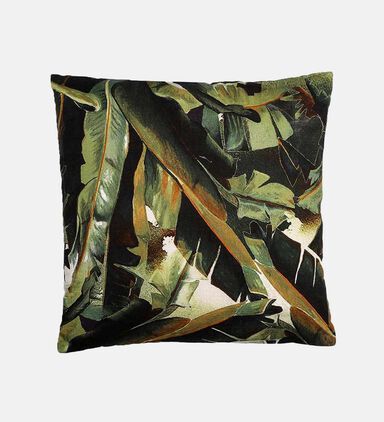 Tropicana Fabric Square Leafy Cushion 40x40 Cm