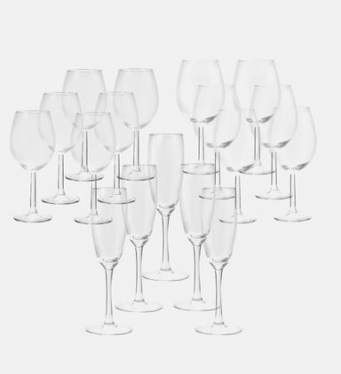 Wine And Champagne Glasses 18-piece Set