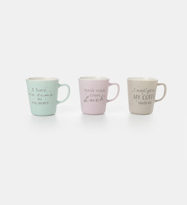 New Bone Printed Mug 3 Piece-set