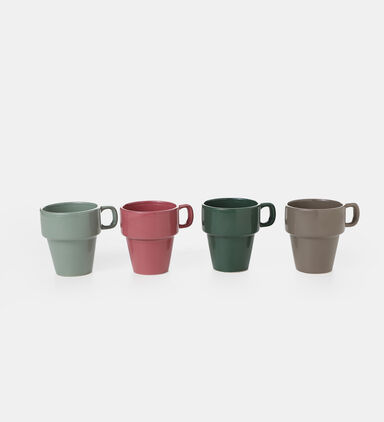 Porcelain 4-piece Mugs Set