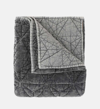 Quilted Velvet Throw