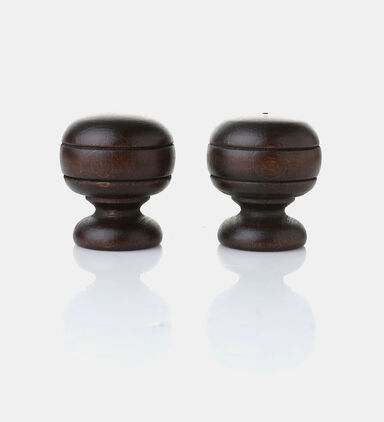 Walnut Wood Round Curtain Rod