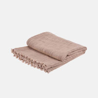 Lippy Cotton Fringes Throw