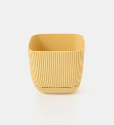 Square Ribbed Flowerpot