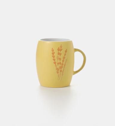 Ceramic Flower-print Tea Mug