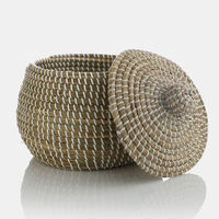 Seagrass Lidded Basket