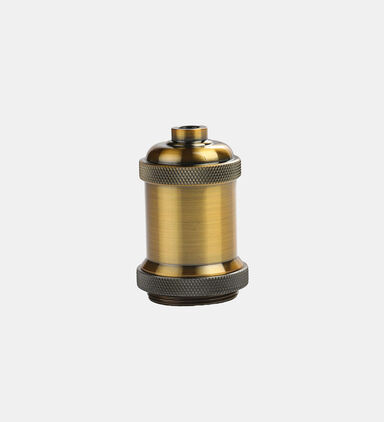 E27 Steel Retro-gold Socket