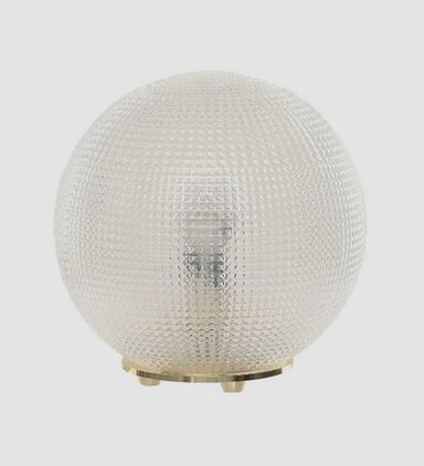 Diamond Glass Globe Table Lamp