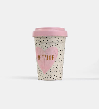 Je T Aime Bamboo Travel Mug