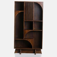 Pillar Mango Wood Books Rack