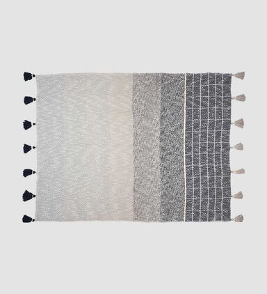 Handloom Grey Throw 130x150 Cm