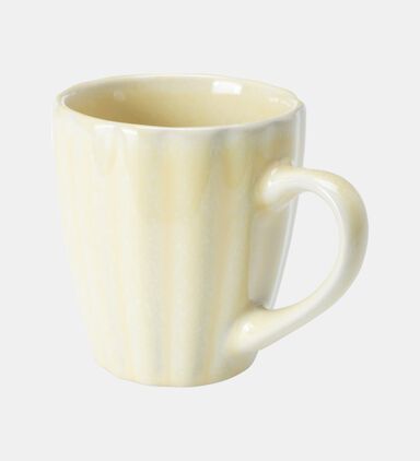 Stoneware Ribbed Mug