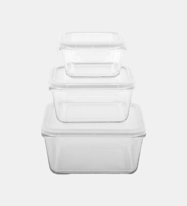 Glass Storage Containers 3-piece Set