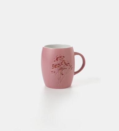 Ceramic Flower-print Tea Mug