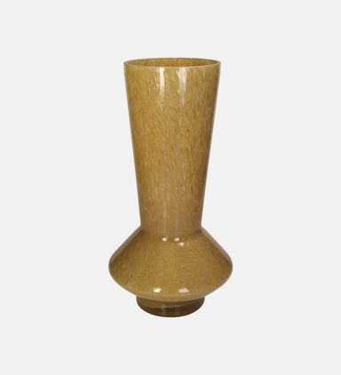 Colored Glass Wide Long Flower Vase