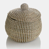 Seagrass Lidded Basket