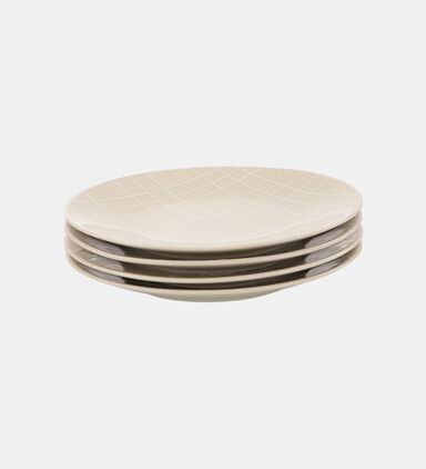 Checkered Dessert Plates 4-piece Set