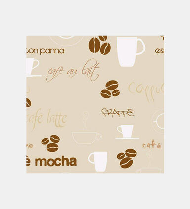 Coffee Print Adhesive Film