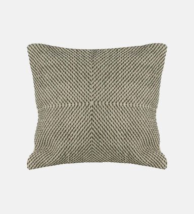 Cotton Checkered Square Filled And Vaccumed Cushion