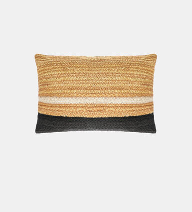 Amber Jute Rectangular Filled And Vaccumed Cushion