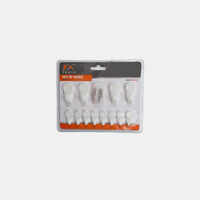 Plastic Wall Hooks 12-piece Set