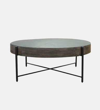 Mountain Round Wooden Coffee Table