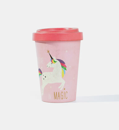 Bamboo Unicorn-print Travel Mug