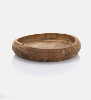 Teak Wood Round Bowl