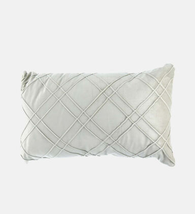 Checkered Rectangular Filled And Vaccumed Cushion