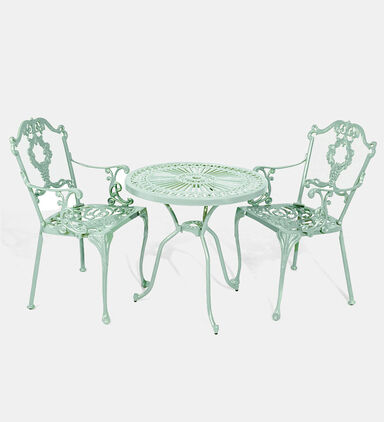 Bistro Dining Table With 2 Chairs Green