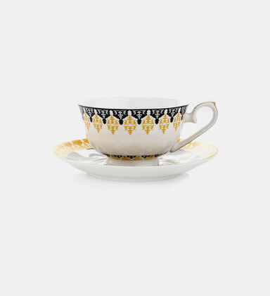 Safra Printed Tea Cup Saucer Set 220 Ml